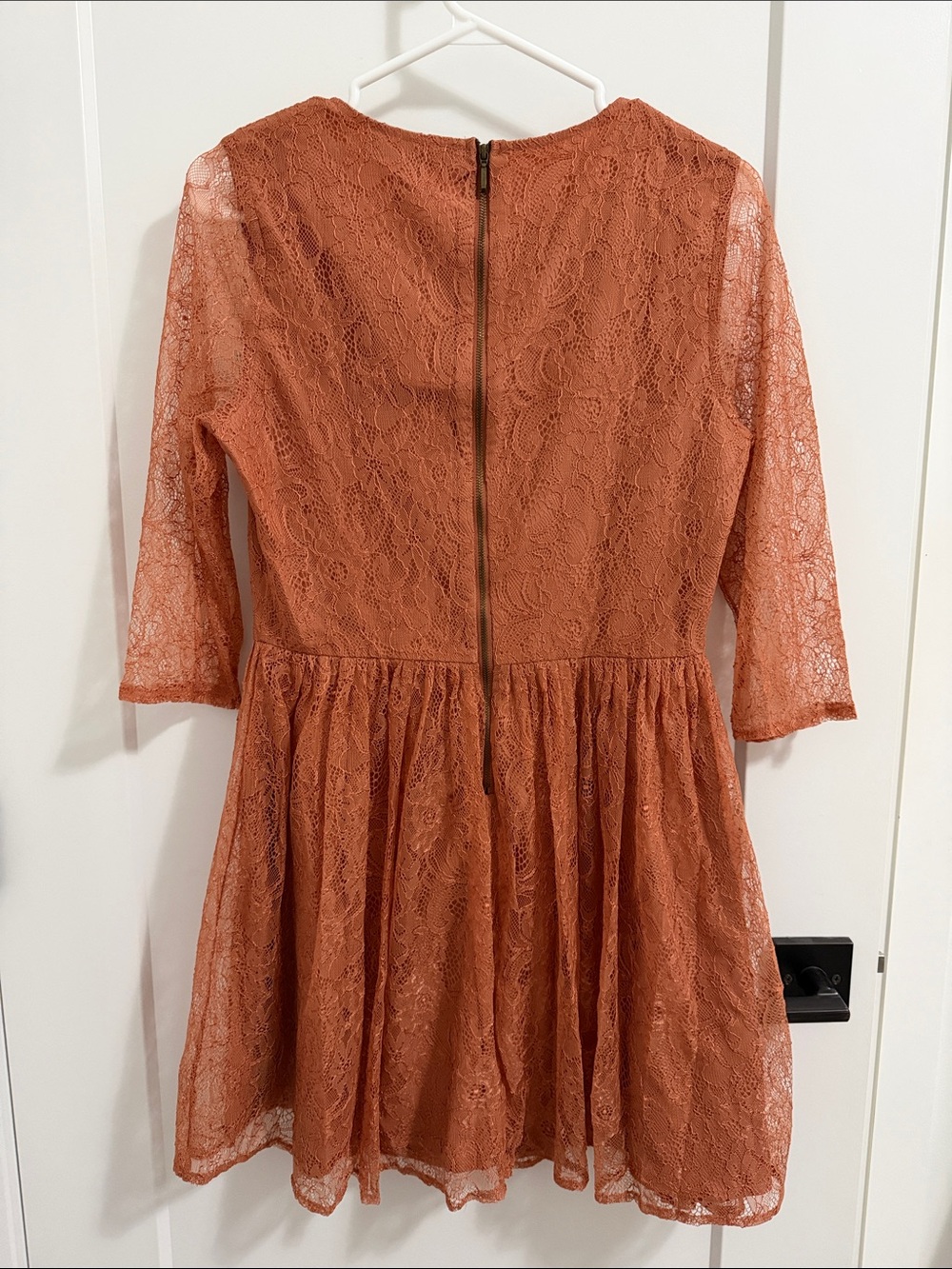 Forever 21 Women’s Rust Lace A-Line Dress - Picture 6 of 6